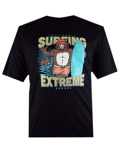 Espionage Surf Extreme Print T-Shirt Black